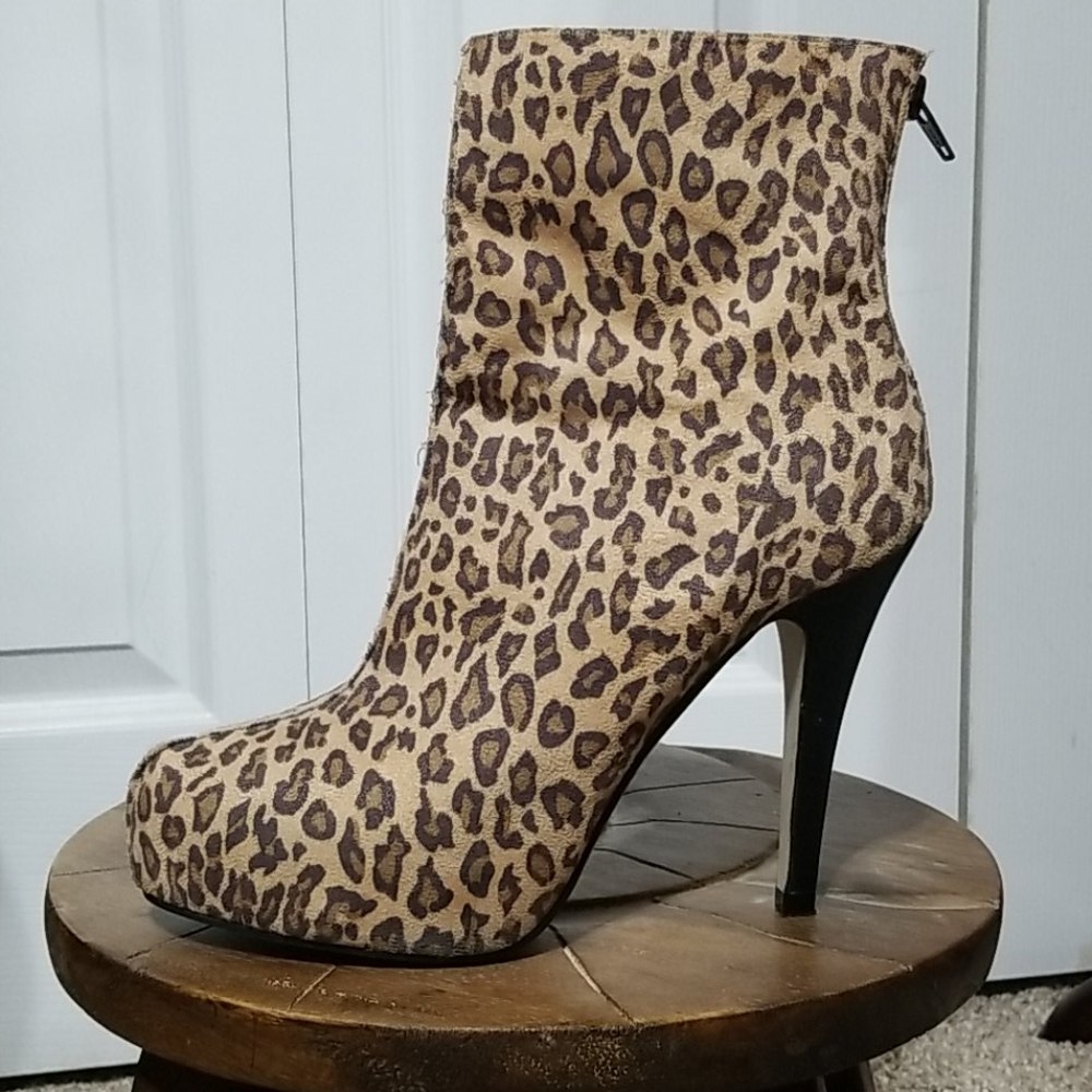 Leopard Print Boots